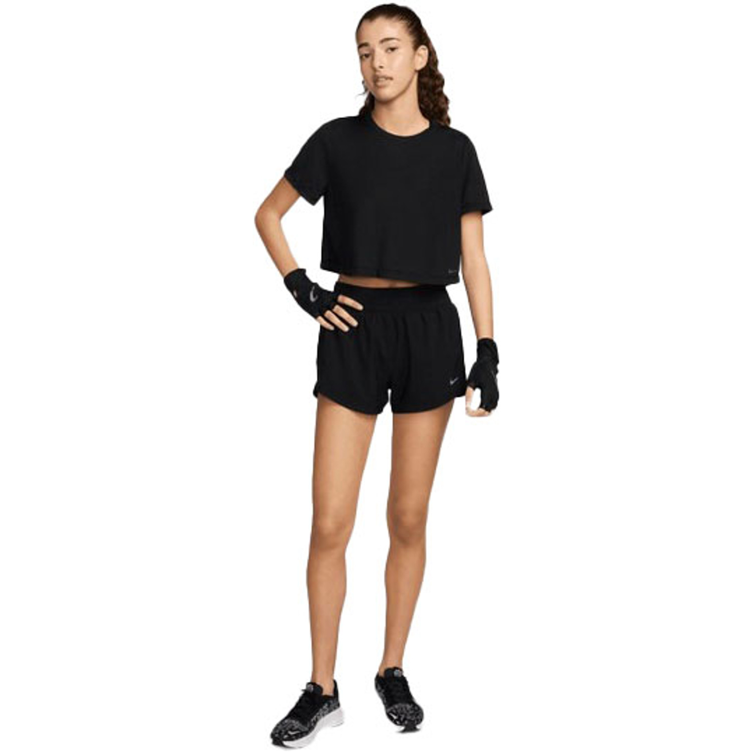Nike One Crop Tee Set Dames