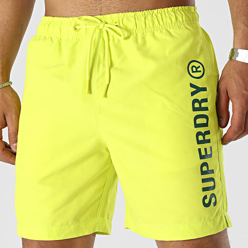 Short De Bain Code Core Sport Jaune Fluo