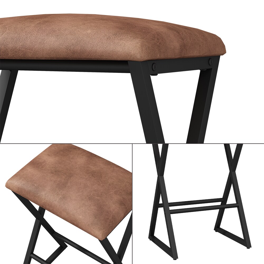 Vicco Barhocker-Set Vault Braun 30 x 40 cm 2 Teile