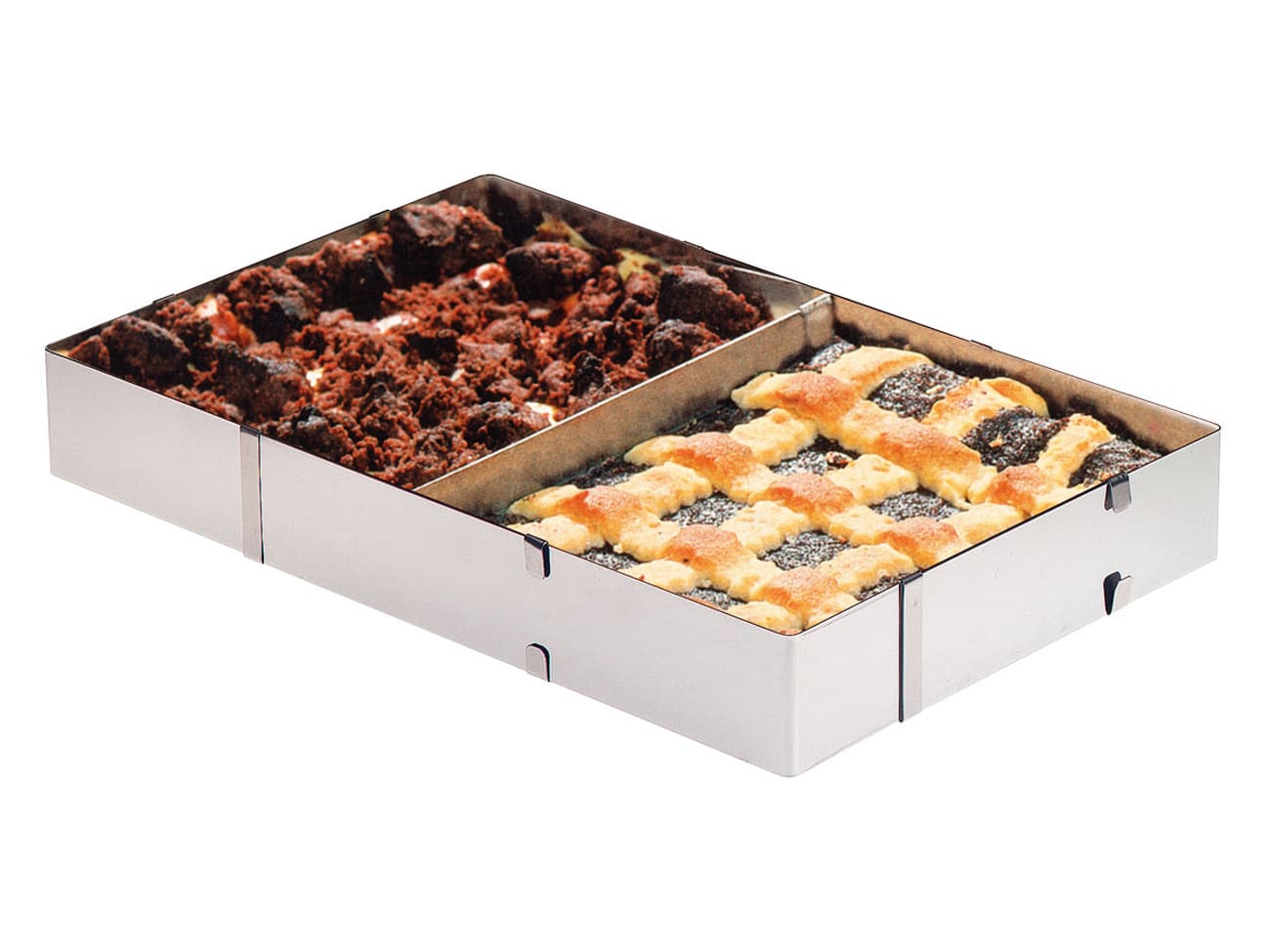 Cadre à pâtisserie - inox extensible - 18,5 à 34,5 cm - Westmark