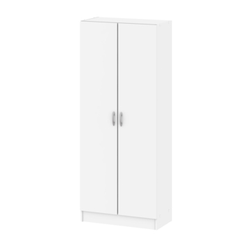 Kledingkast 2-deurs Fabian wit hout 170 x 70 x 35 cm