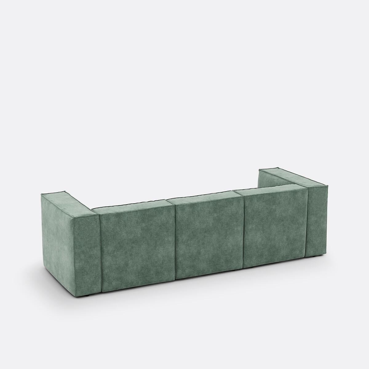 LA REDOUTE INTERIEURS<br>Assento modular, 3 lugares, veludo texturizado, Seven