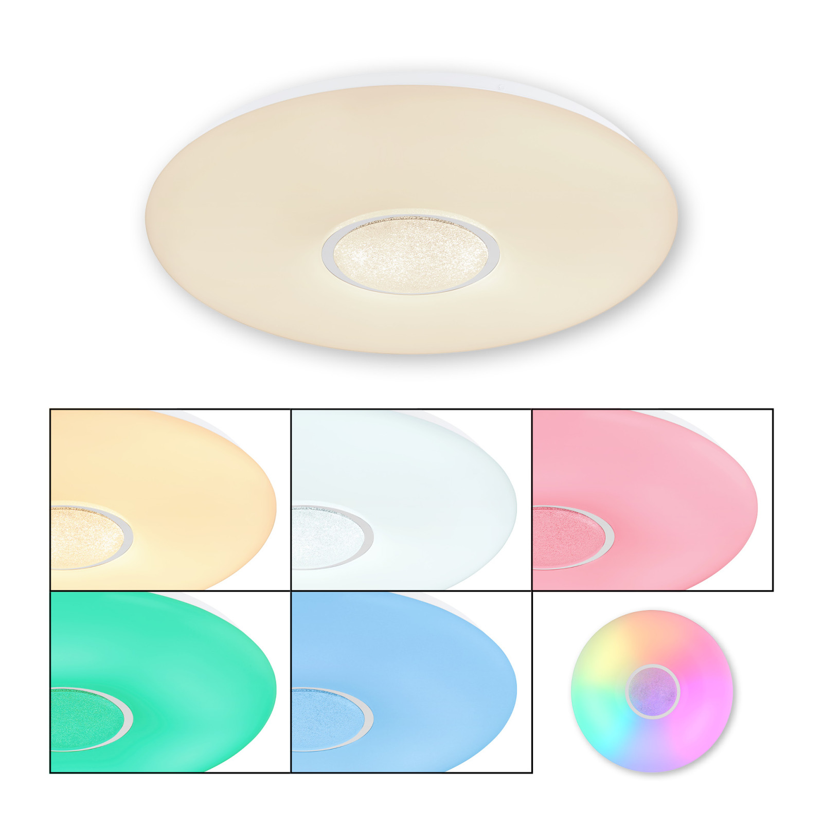 LED-Deckenleuchte - weiß - dimmbar - Ø 49 cm