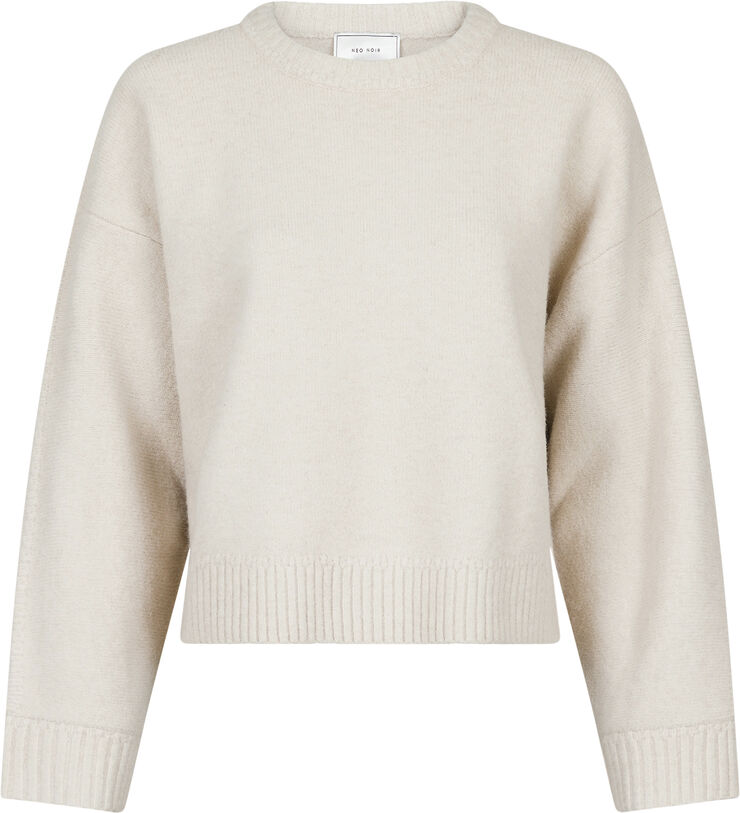 Neo Noir Detri Solid Knit Blouse Ivory