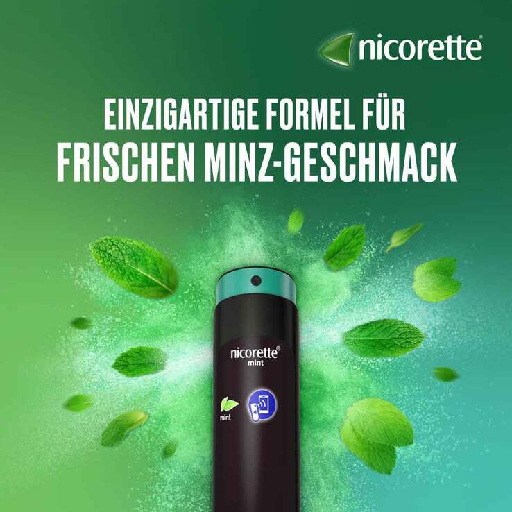 nicorette Mint Spray mit 1 mg Nikotin pro Sprühstoß, 2x2 St