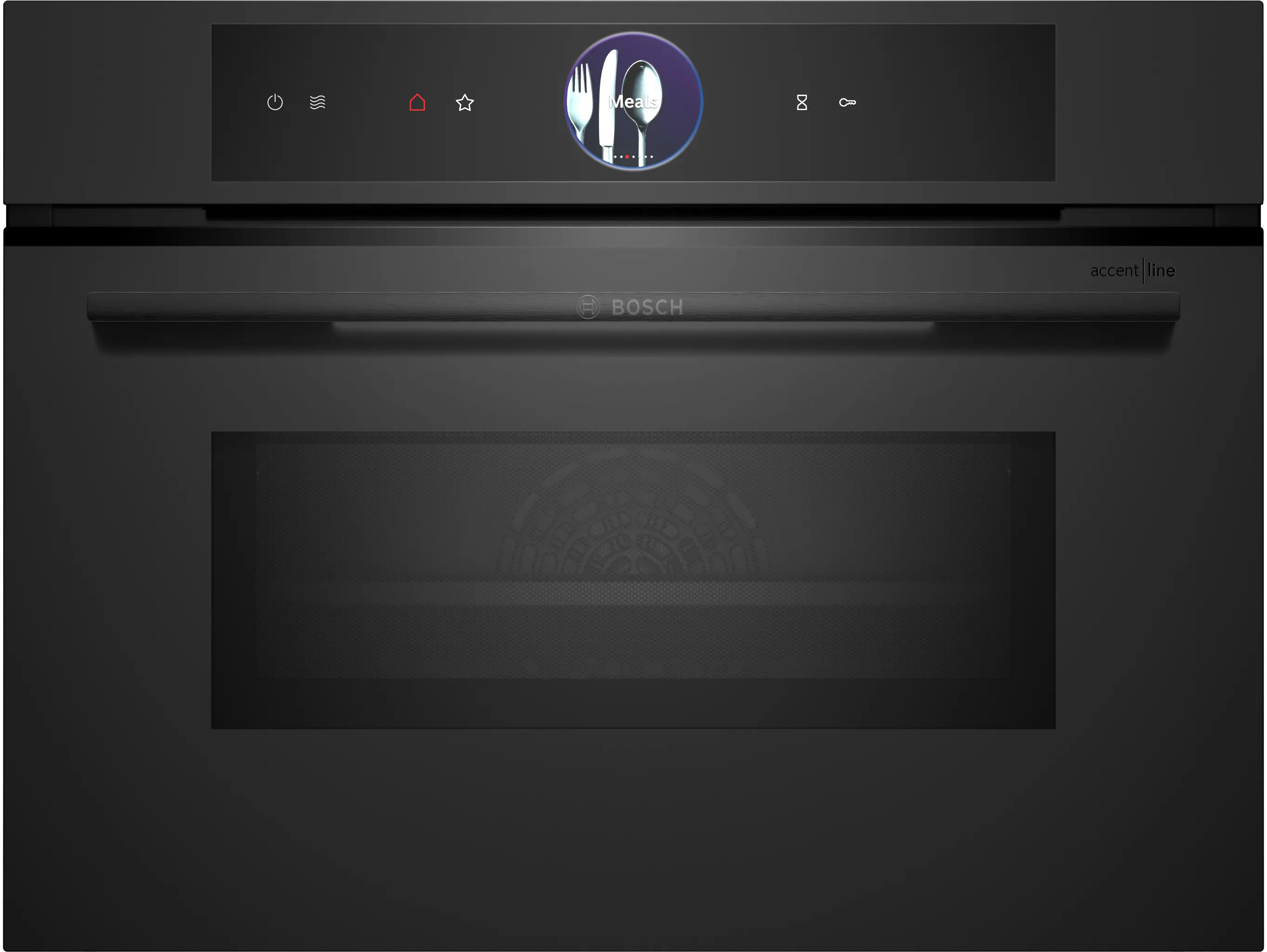 Serie 8 Compacte bakoven met magnetron 60 x 45 cm Mat zwart