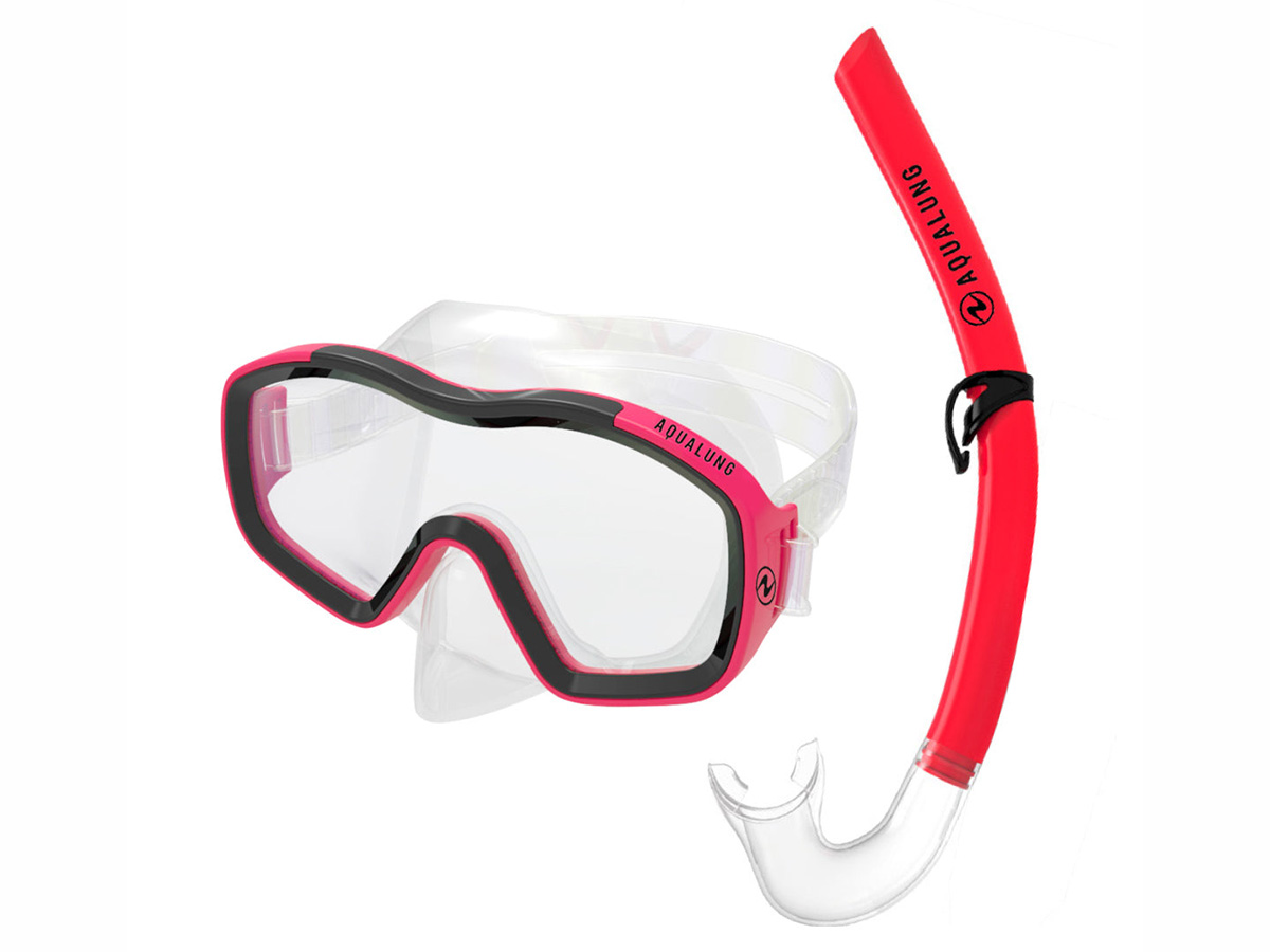Aqua Lung Sport Raccoon Combo snorkelset - Red