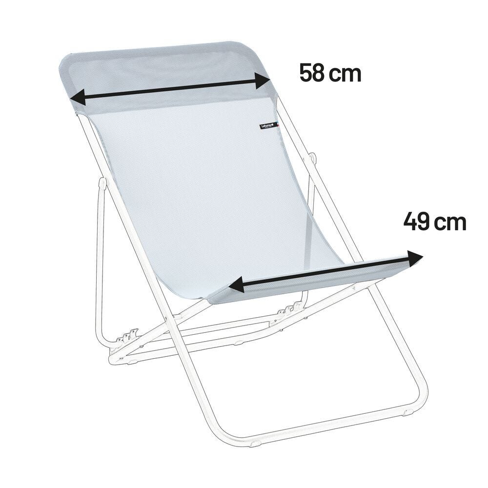 Ersatzbezug - 58 cm Maxi Transat Batyline® Iso Blau Ciel