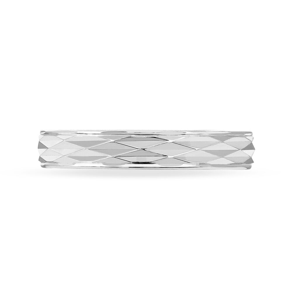 Alliance Harmonia Facetee Demi Jonc Classique Or Blanc