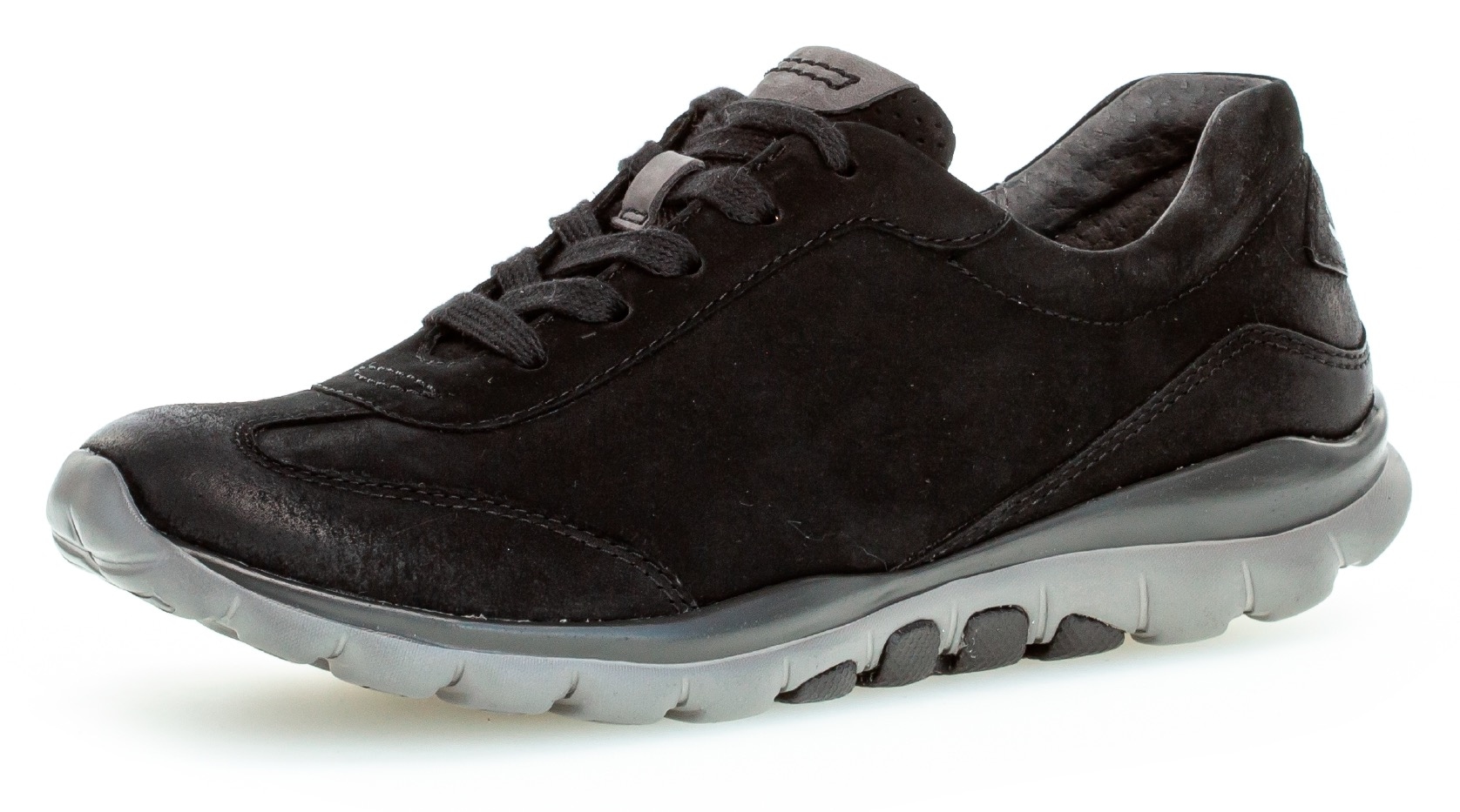 Gabor Rollingsoft Keilsneaker  mit Logoschriftzug an der Ferse, Freizeitschuh, Halbschuh, Schnürschuh