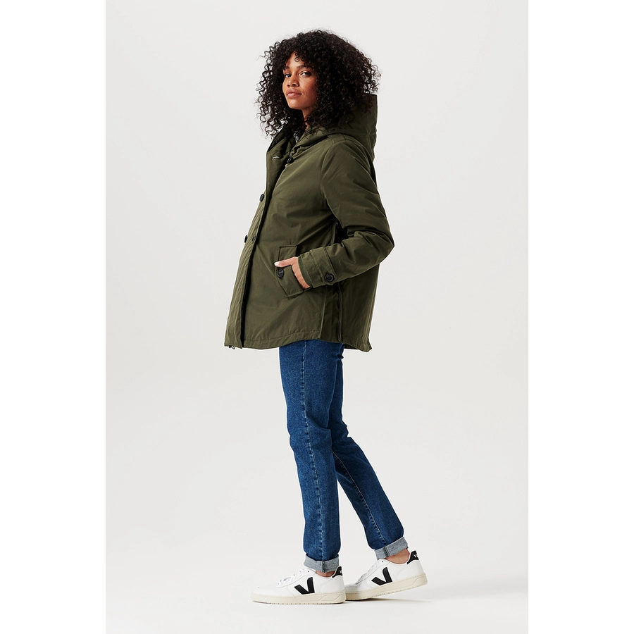 Noppies Umstandsjacke Winter Abby 2-way Olive