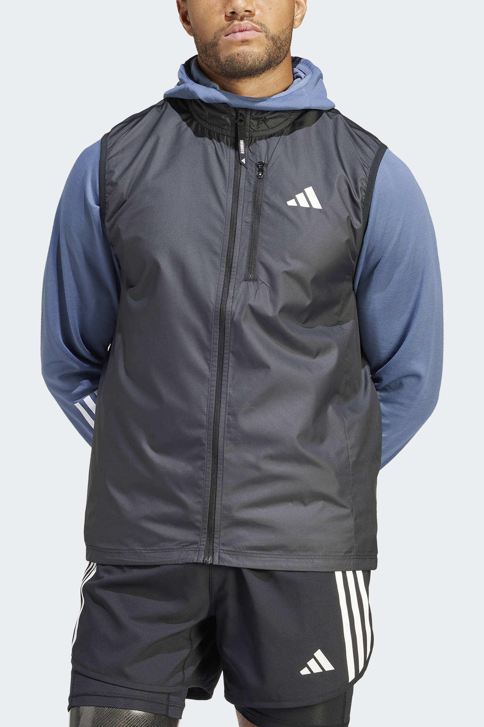 adidas hardloop bodywarmer zwart