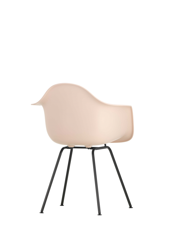 Vitra Eames DAX stoel zwart gepoedercoat onderstel, Pebble
