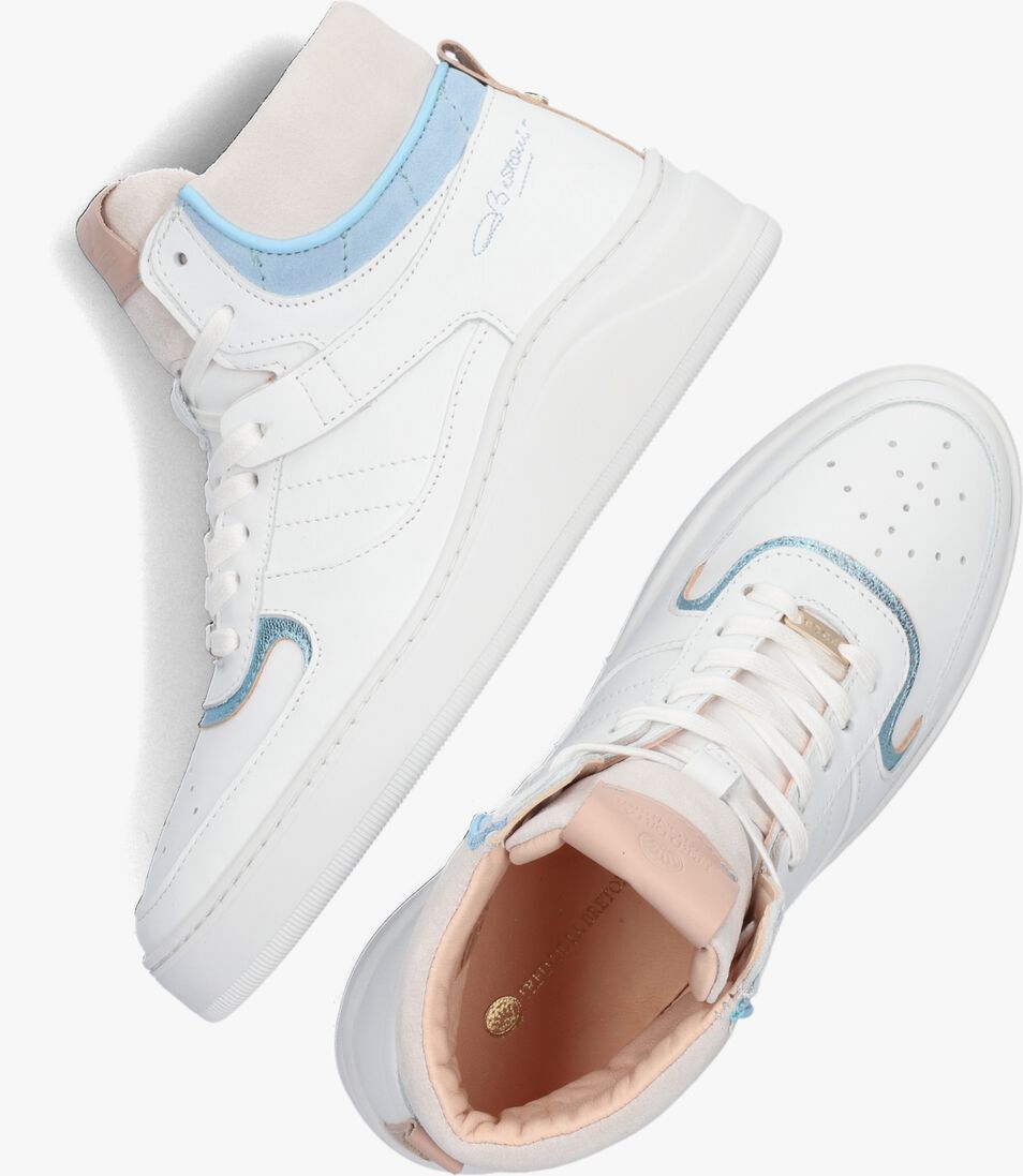 FRED DE LA BRETONIERE witte fred de la bretoniere hoge sneaker 102010057