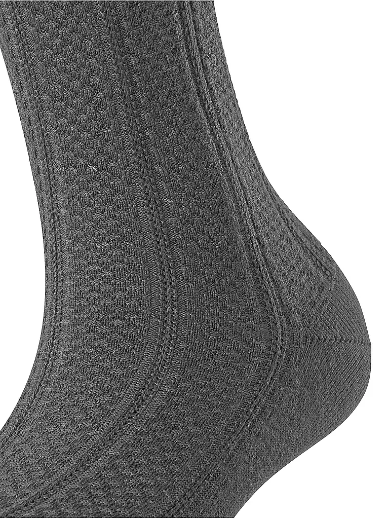 FALKE Kniestrümpfe NEEDLEPOINT dark rock grau