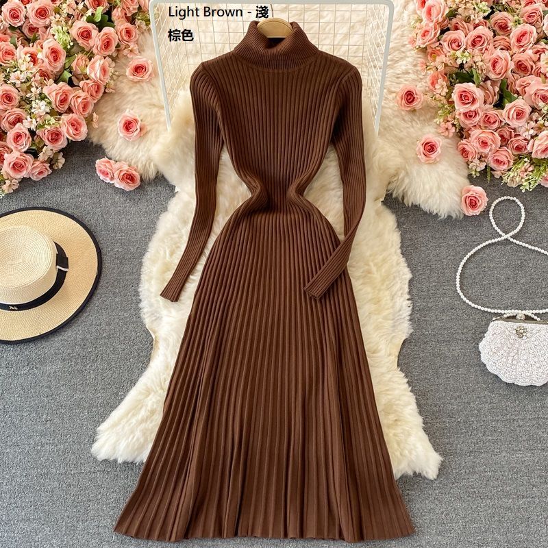 Yearnin - Maxi-jurk met coltrui