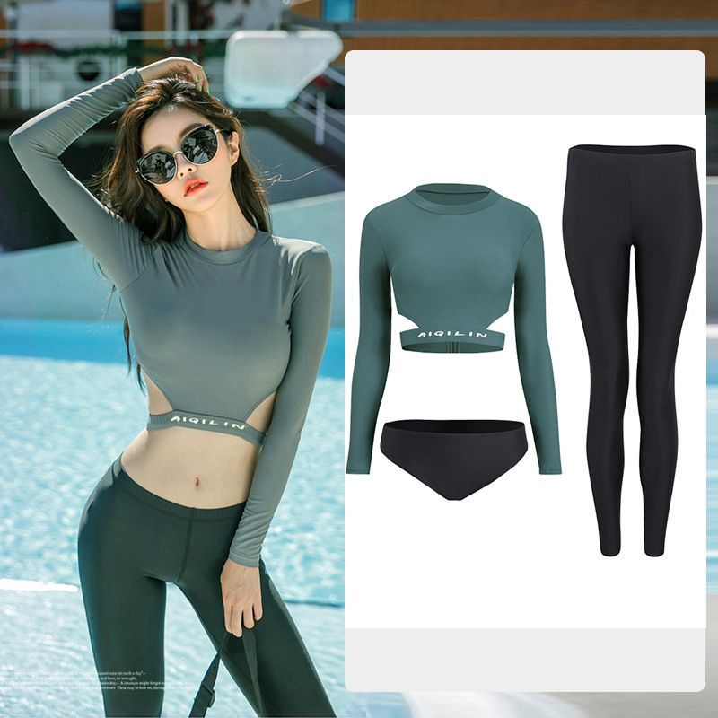 CUCURBIT - Set: Badpak met lange mouwen + Broekje + Leggings