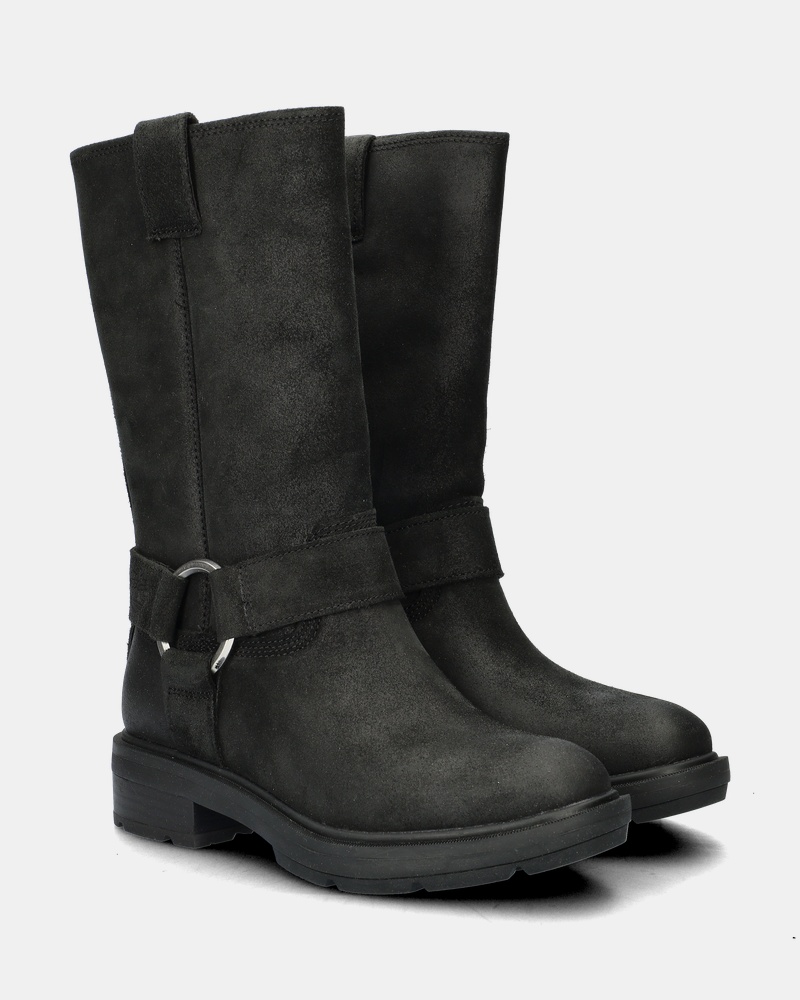 Timberland Tall Pull On Bikerboots  - zwart