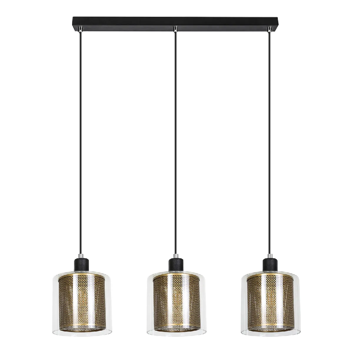 NETTLIFE Suspension - Métal noir, Doré
