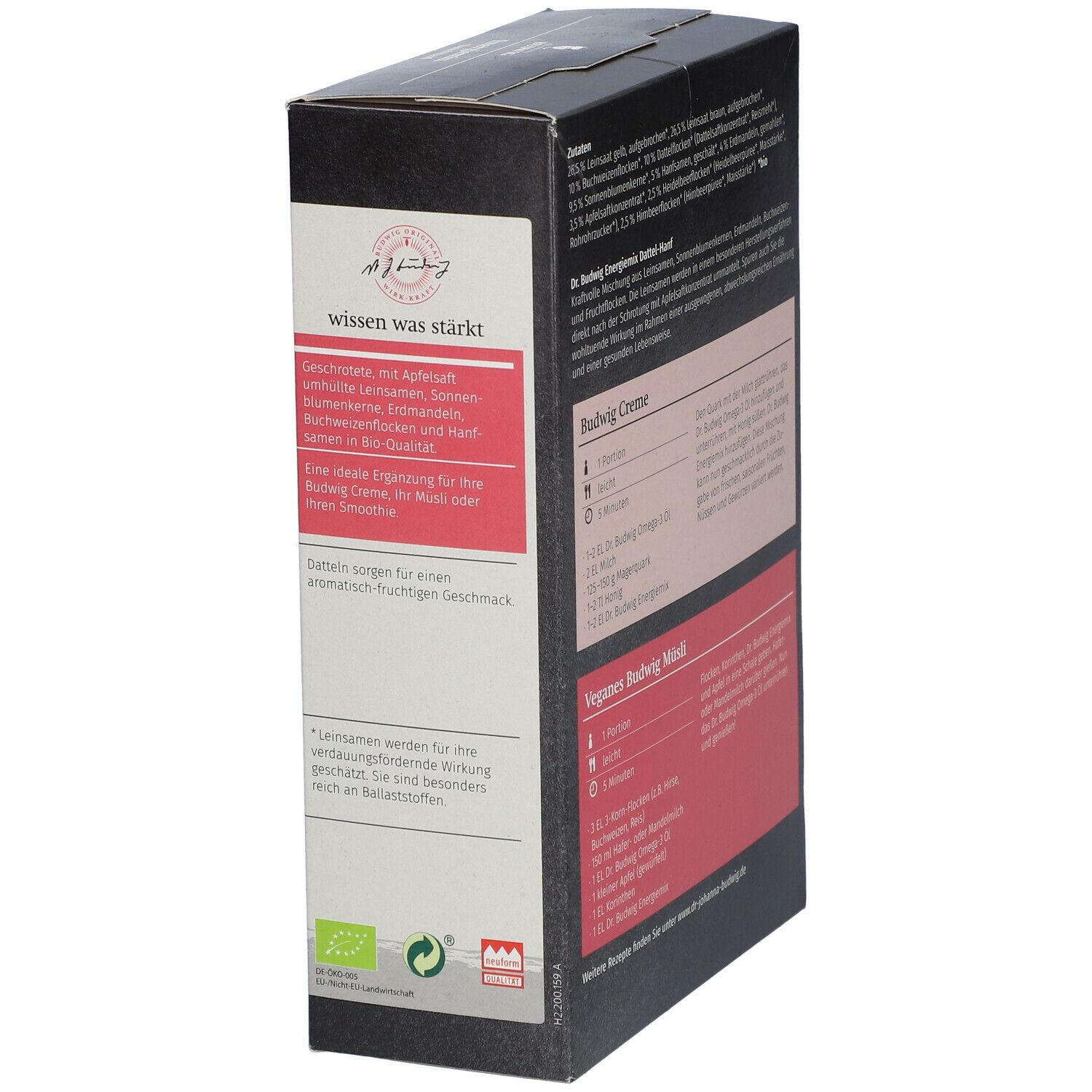 Dr. Budwig Energiemix Dattel-Hanf