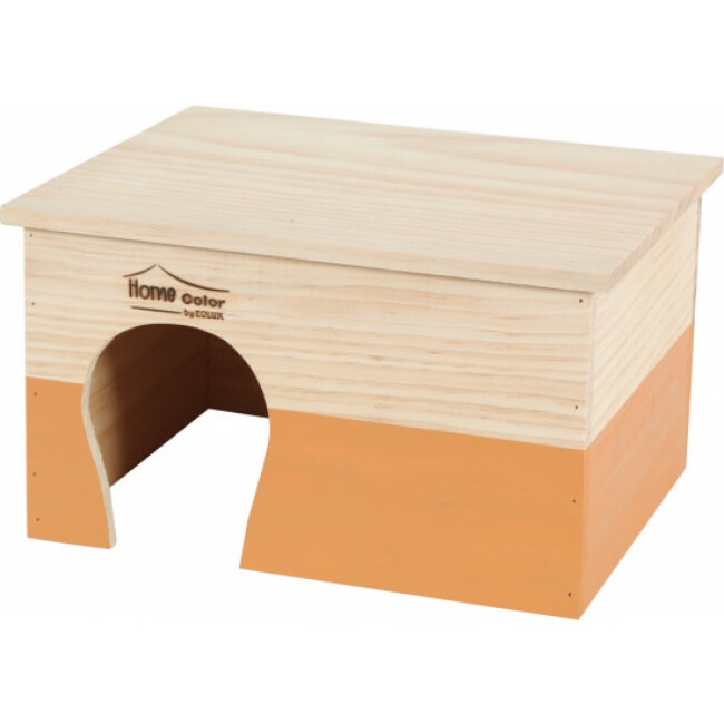Maison abri toit plat en bois pour rongeur Zolux
