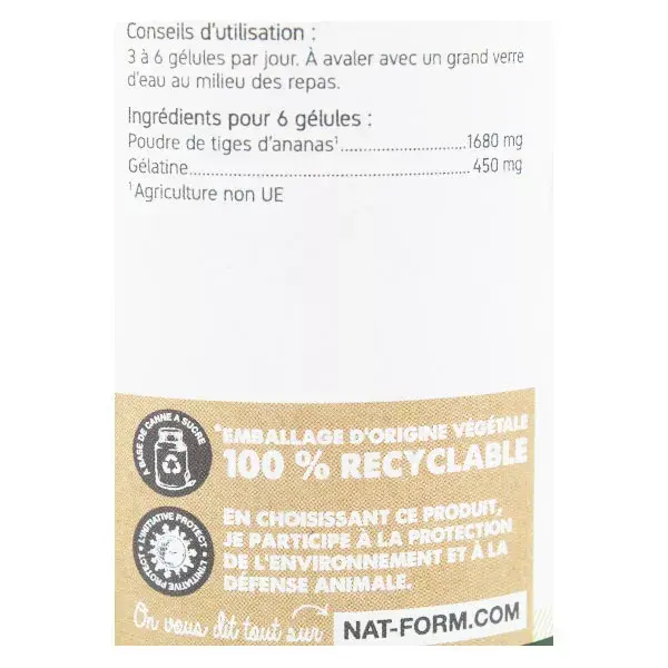 Nat & Form Original Abacaxi 200 cápsulas