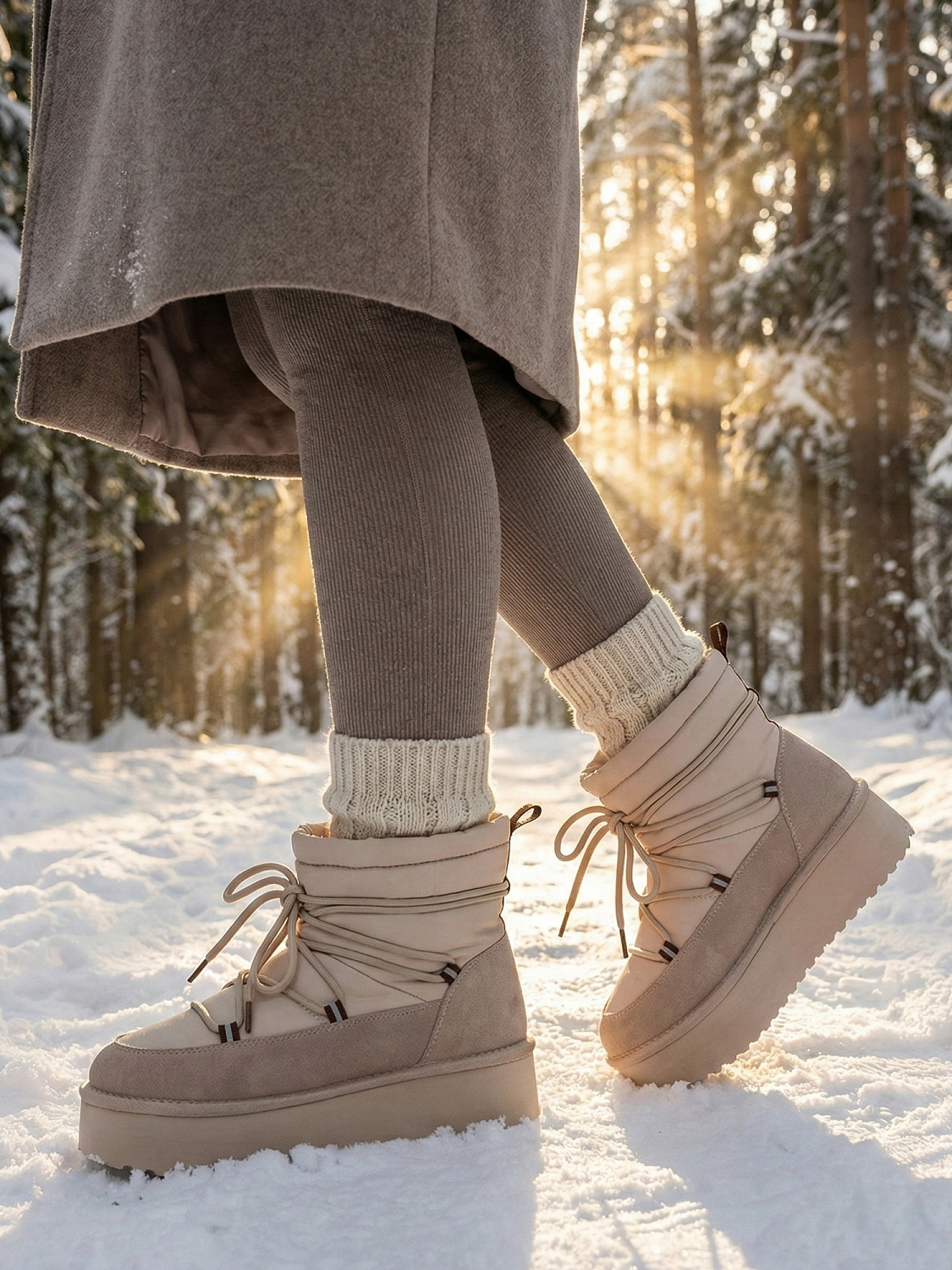 Duffy Cortina Winter Boot Beige
