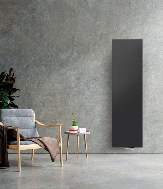 Oppio - Type 20 - Verticale Radiator - Mat Zwart - 1300 Watt - 160x40 cm
