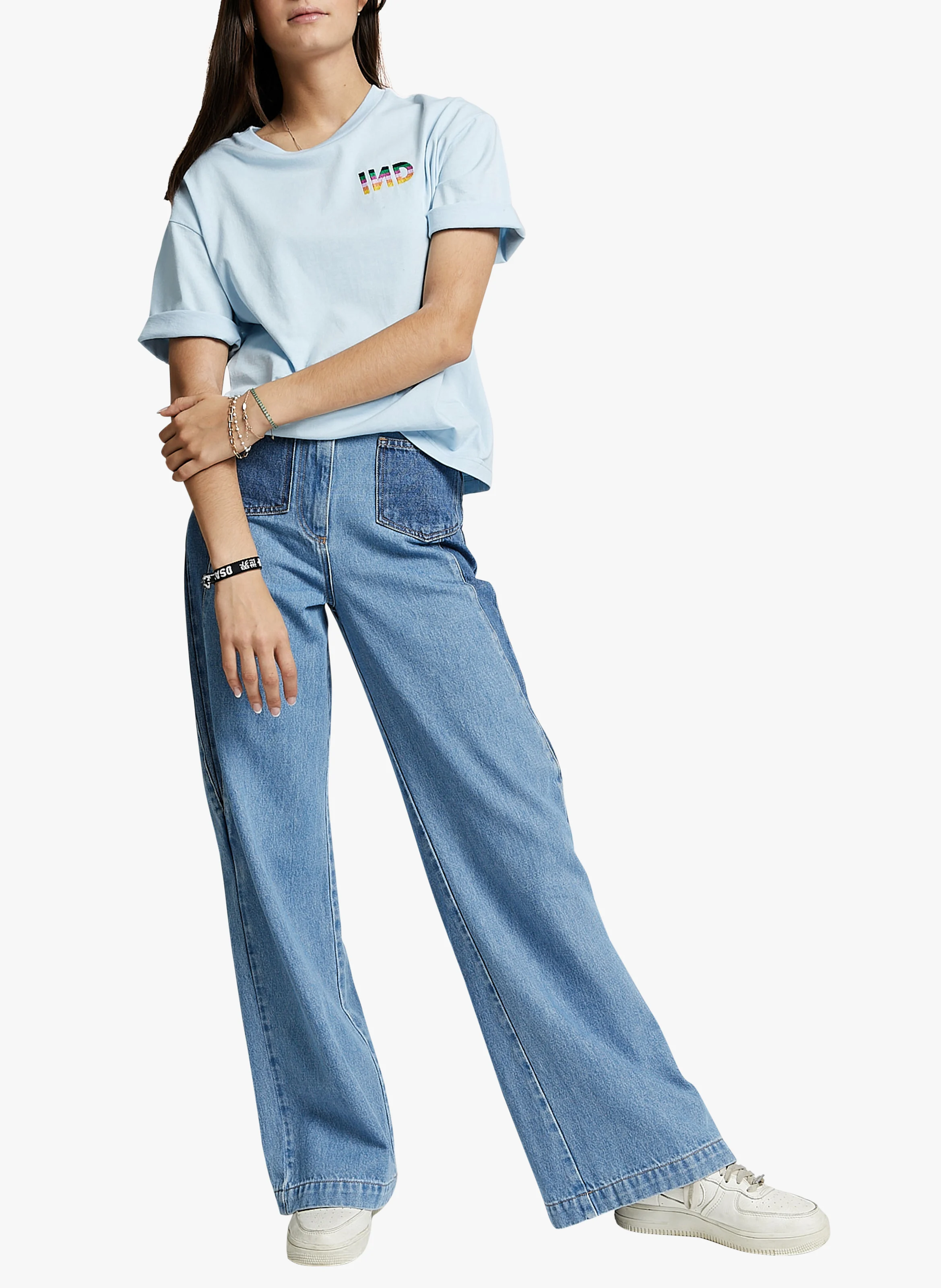 NANA - Jean large taille haute | Bleu