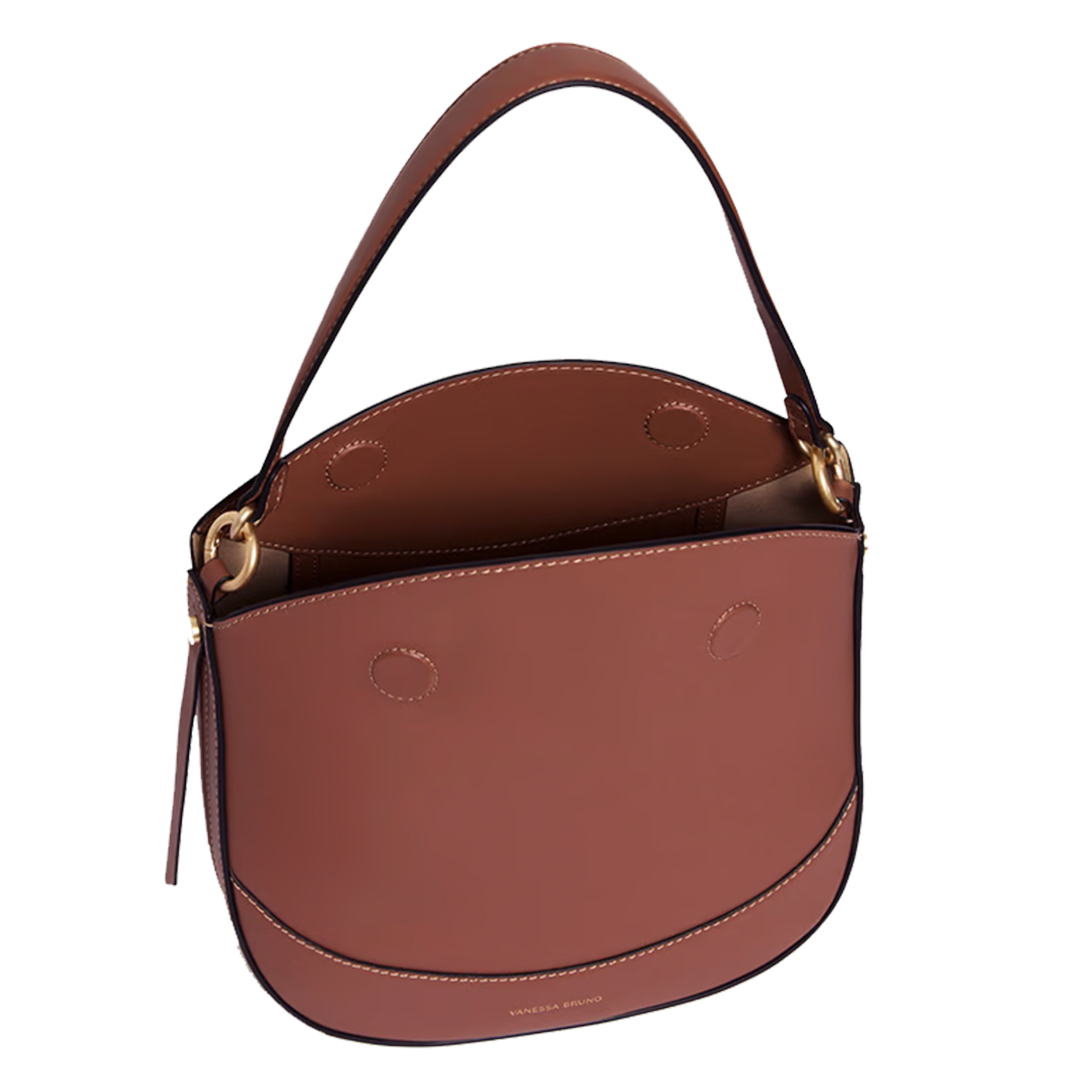 DAILY BAG MM - Sac porté épaule en cuir | Beige