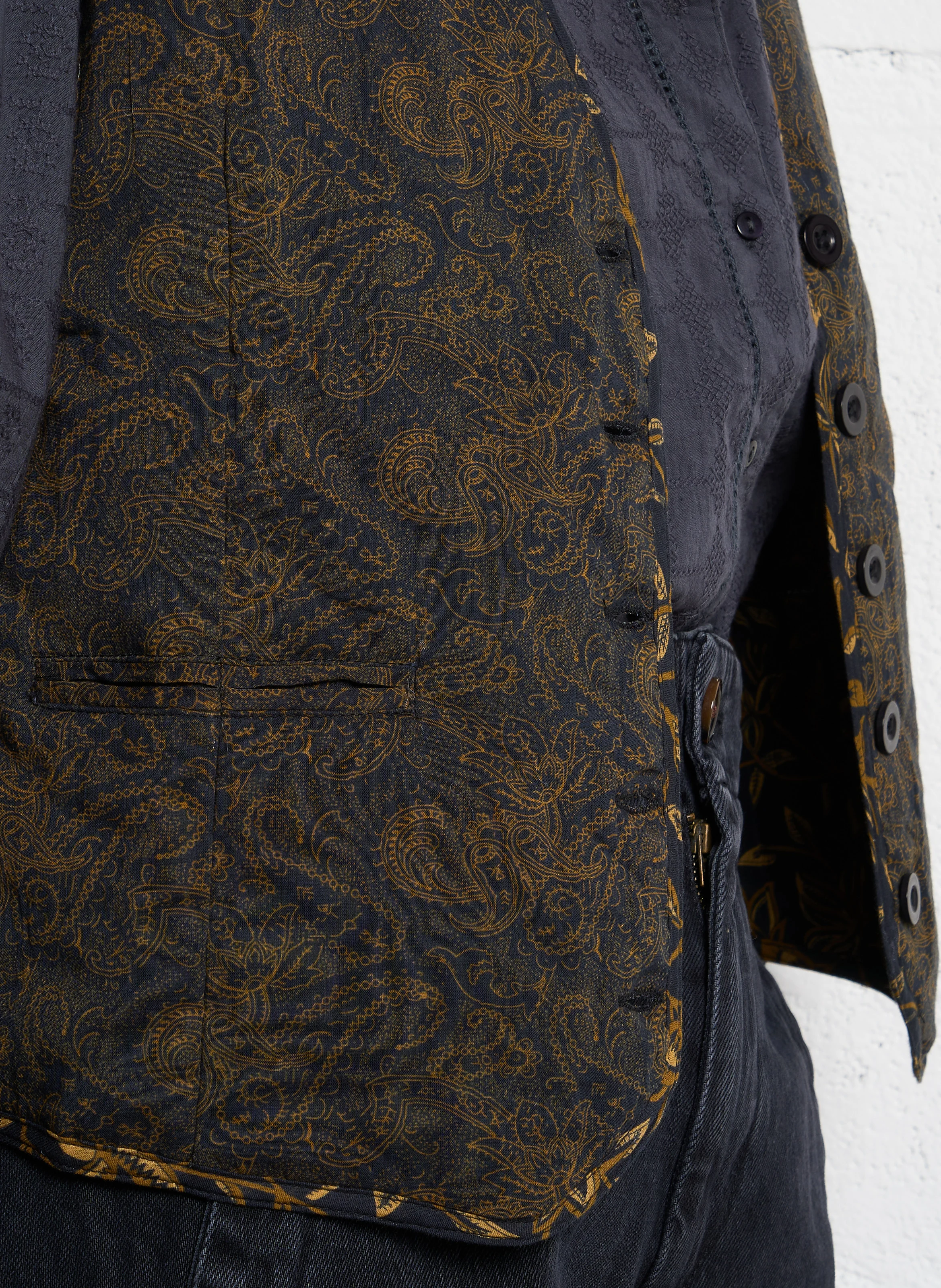 DYLAN - Veste col V en coton | Jaune
