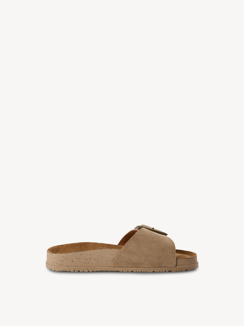 Leren Slipper - beige