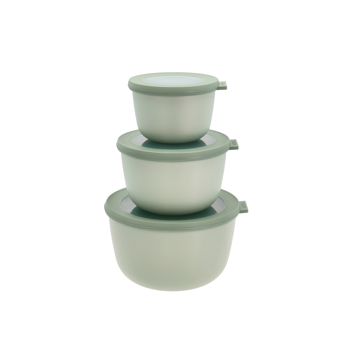 Mepal Cirqula high Bowl set 3 pcs Nordic sage