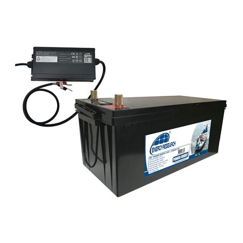 Pack Batterie Energy Research Lithium 24V 100 Ah + Chargeur
