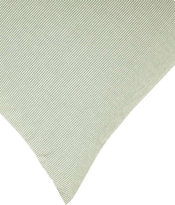 Magasin du Nord Collection Stripe washed percale green/white Green/white
