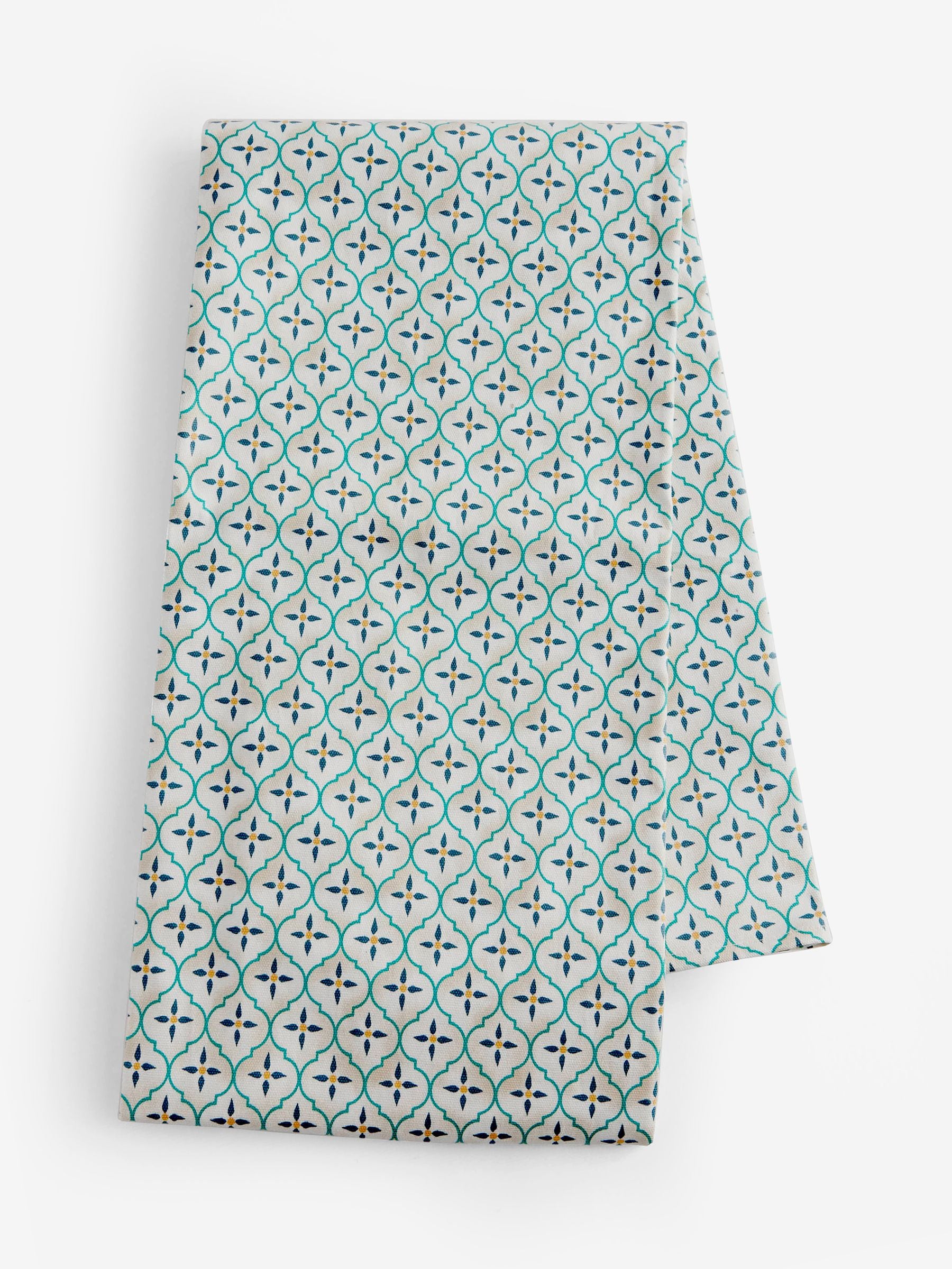 Mediterranean Tile Wipe Clean Tablecloth