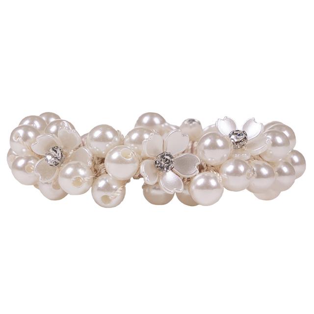 Knotband QHP Flower Wit