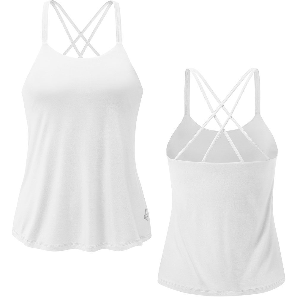 Curare Spaghetti Top Damen white