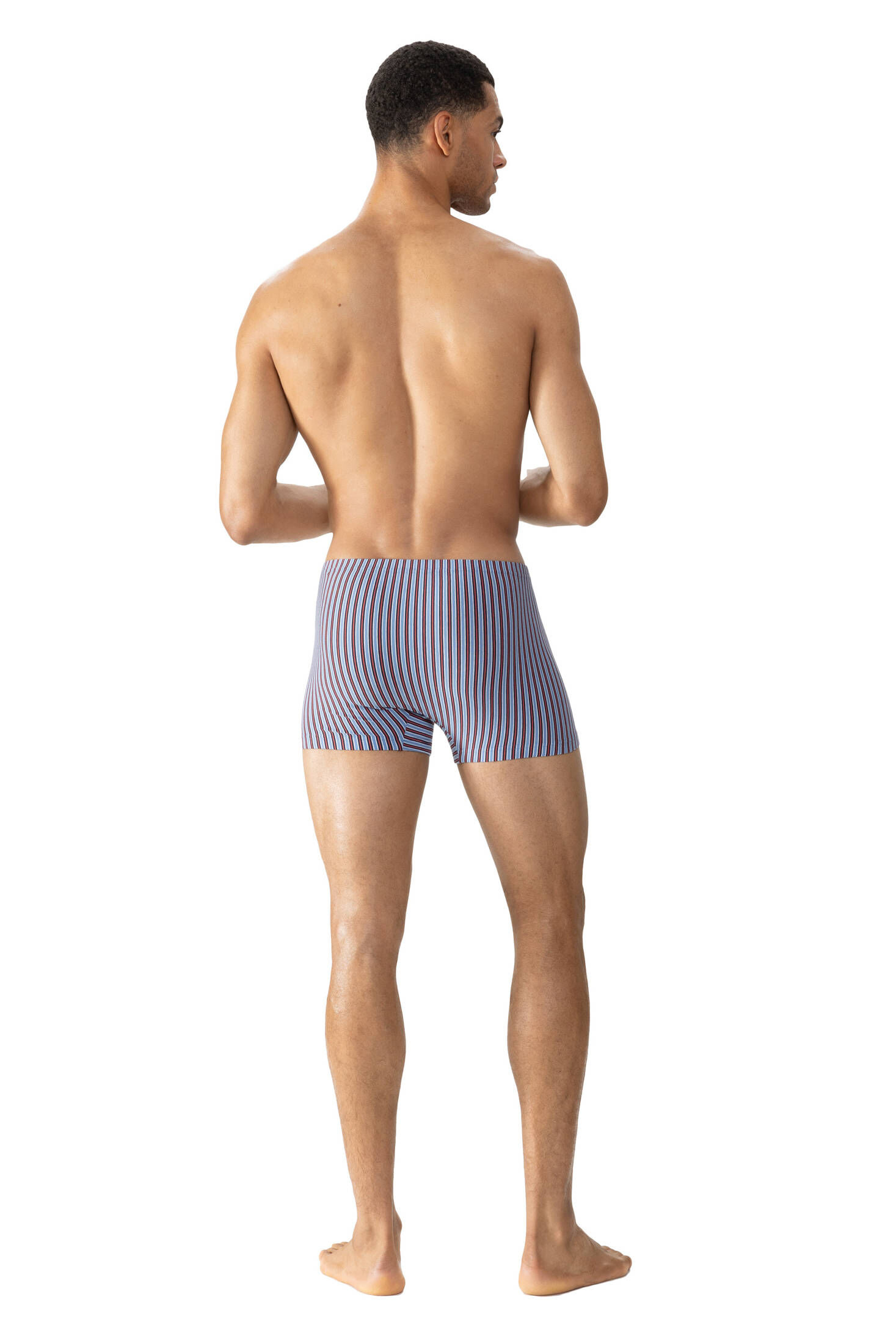 mey| Herren Shorty Serie Red Stripes