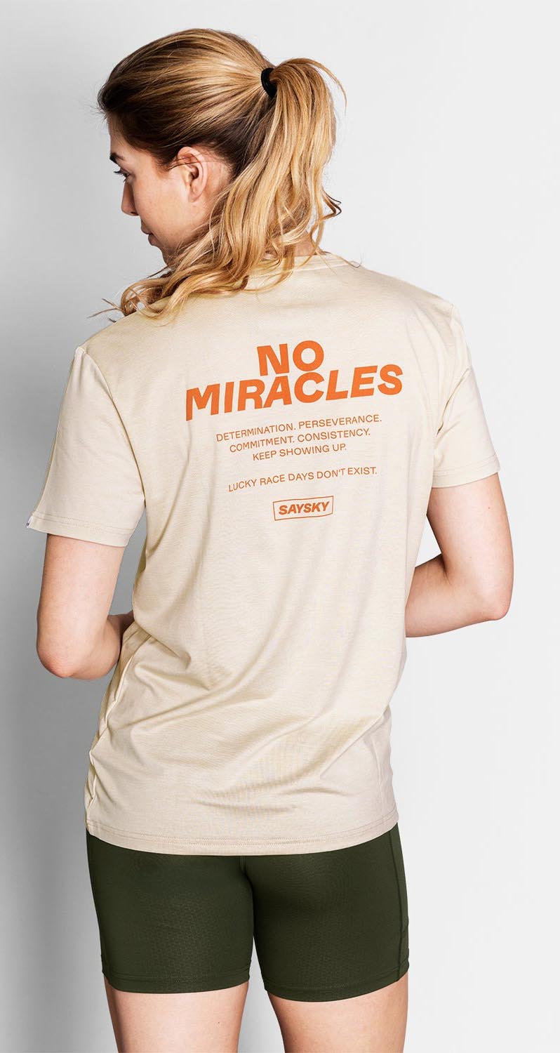 Statement Pace T-Shirt Unisex Beige Melange