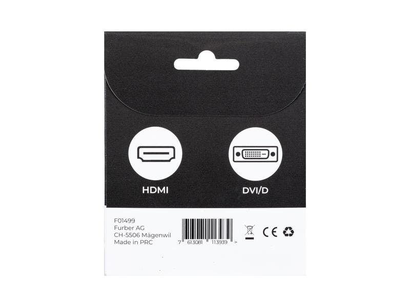 onit Adapter HDMI - DVI-D, 1 Stück Videoadapter HDMI auf DVI-D