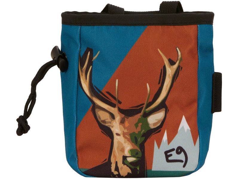 E9 Chalk Bag Osso-P Blau/Dunkelrot Magnesiatasche