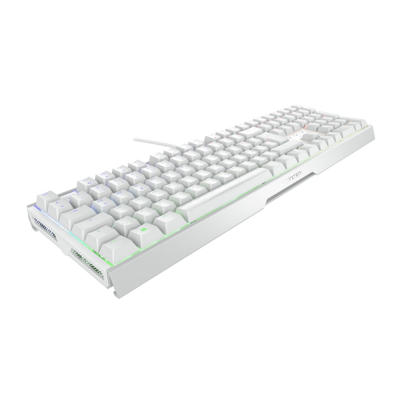 Cherry Xtrfy Gaming-Tastatur »MX 3.1 RGB WHITE / DE« (ergonomische Form) Konfigurierbare Beleuchtung