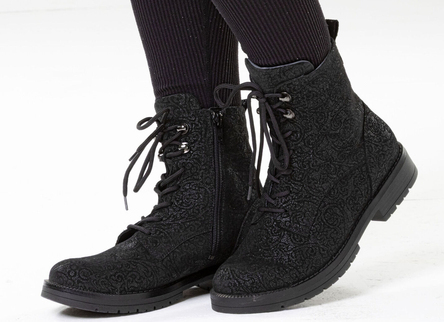 Waldläufer, bequeme Damen-Stiefeletten, Weite G, mit herausnehmbarem Fussbett