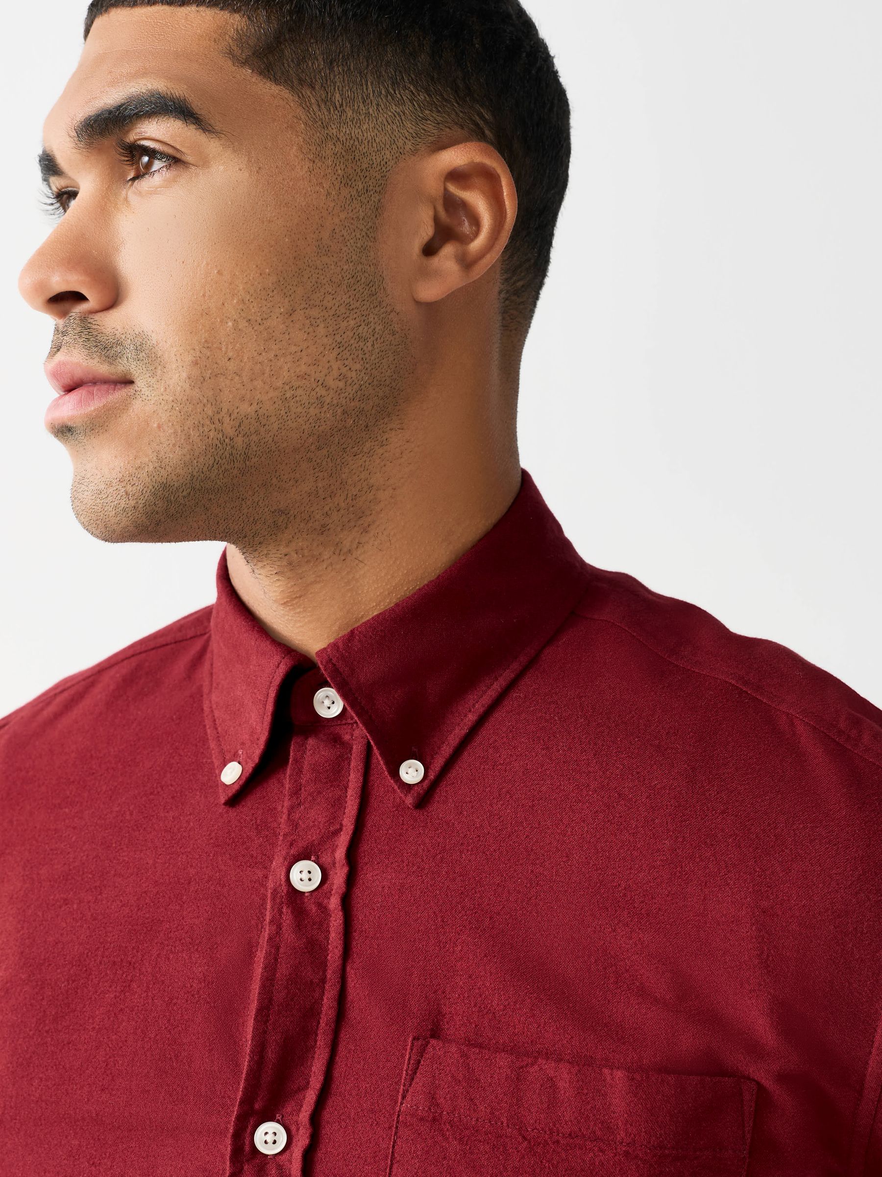 Rood - Soft Touch Oxford Long Sleeve Shirt