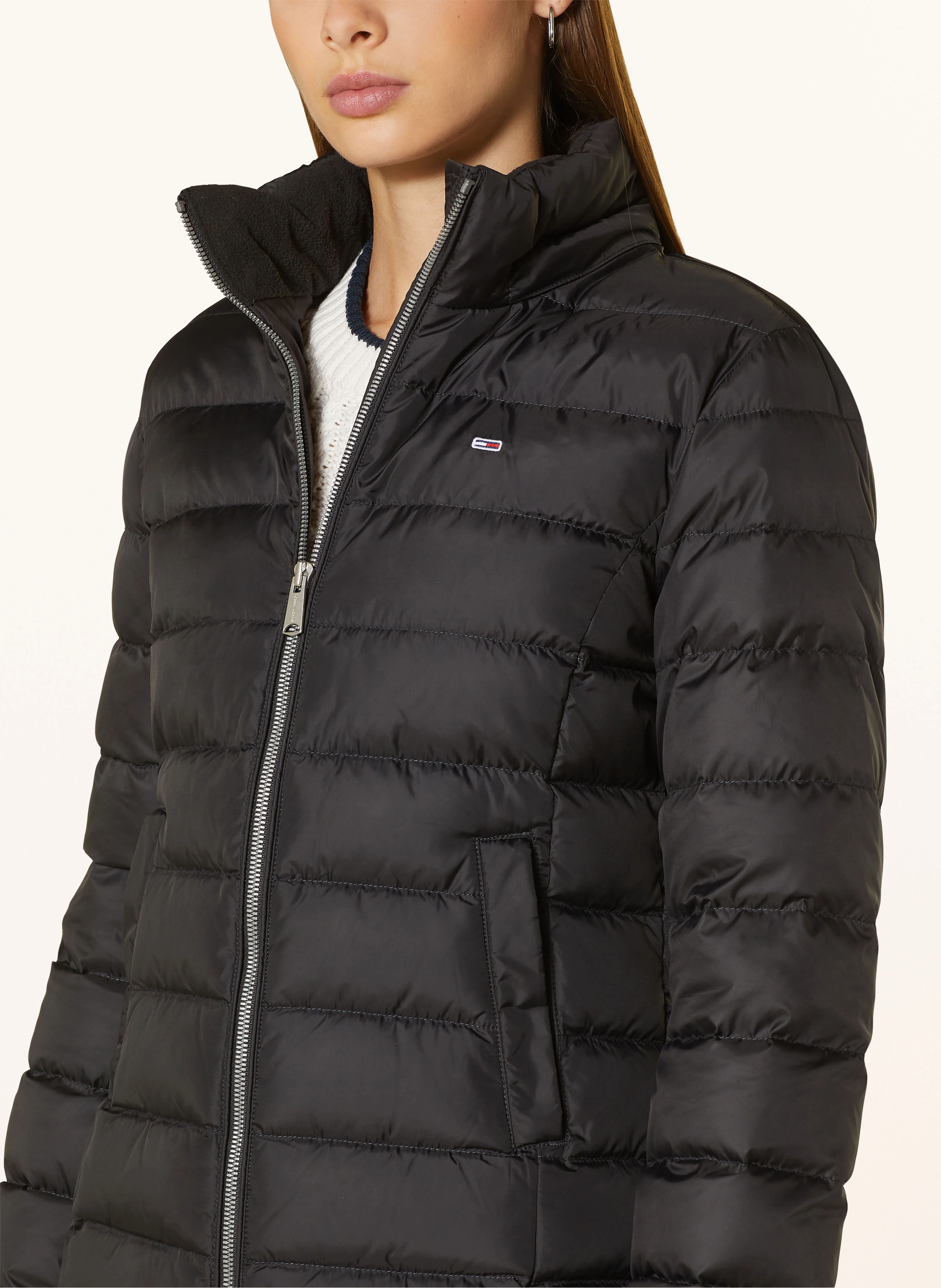 TOMMY JEANS Daunenjacke mit abnehmbarem Kunstfell