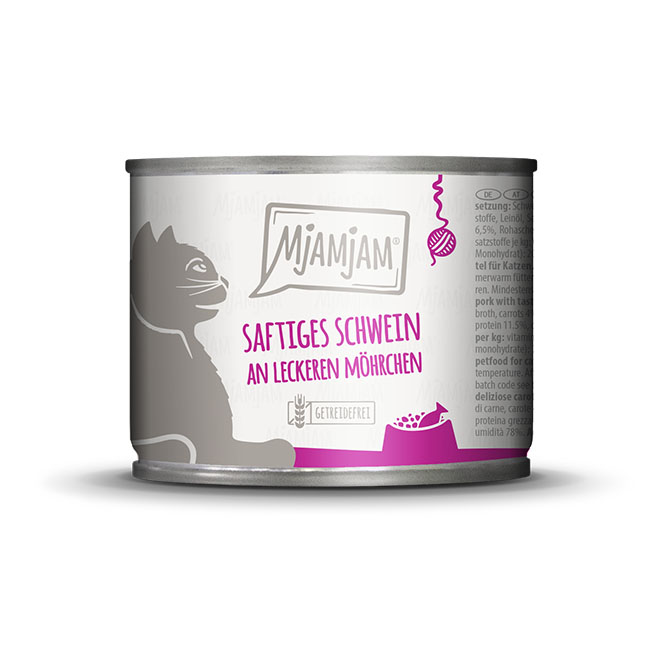 saftiges Schwein an leckeren Möhrchen