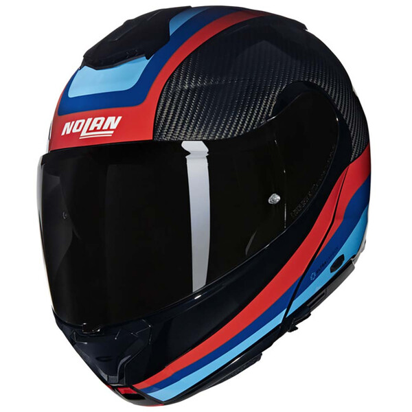 Nolan - Casque X-1005 Ultra Carbon Gran Tour Carbone / Bleu / Rouge / Turquoise / Brillant