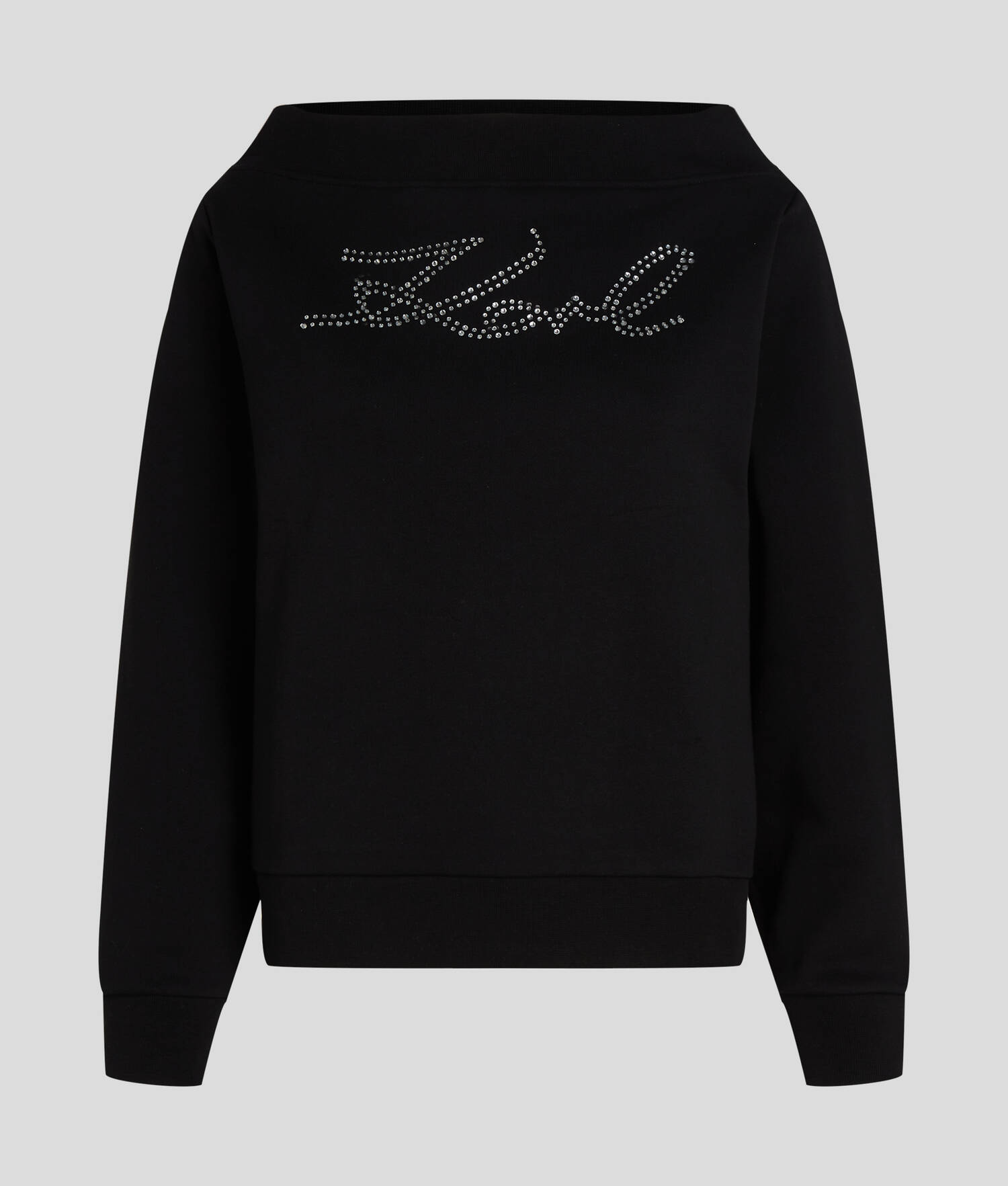 SWEAT-SHIRT À STRASS KARL SIGNATURE
