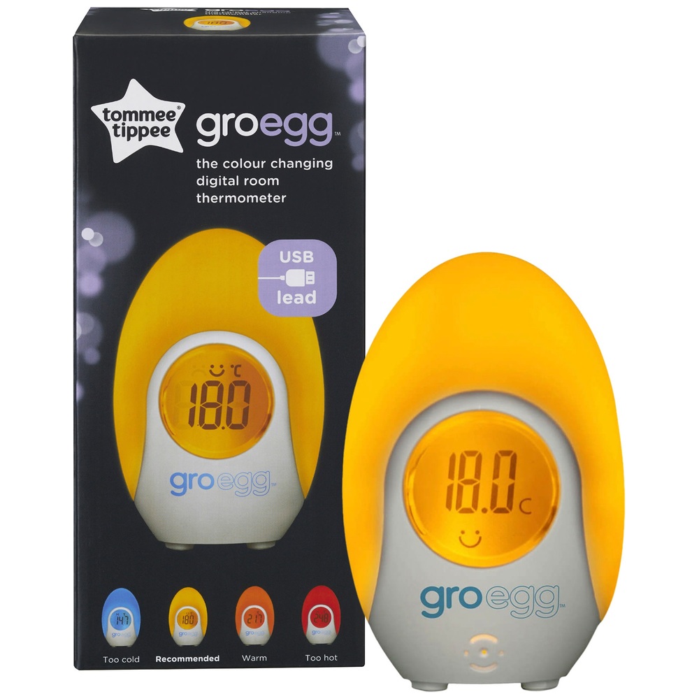 Tommee Tippee Gro Egg Babyzimmerthermometer und Nachtlicht
